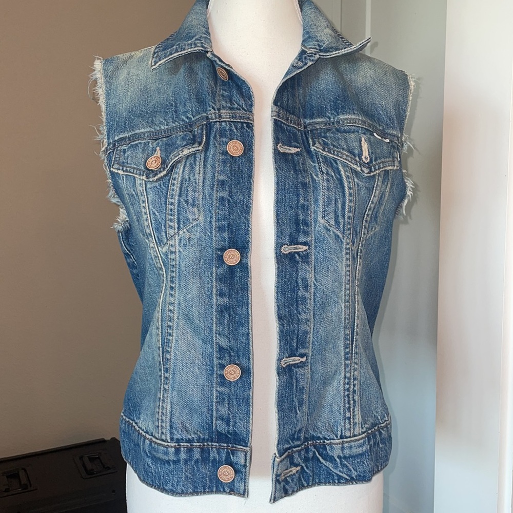 Rare MOTHER Jean Vest Size S